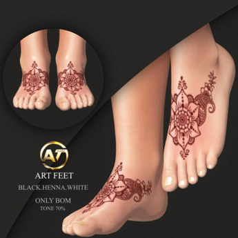 Second Life Marketplace - A.T" PROMO " ART FEET TATTOO